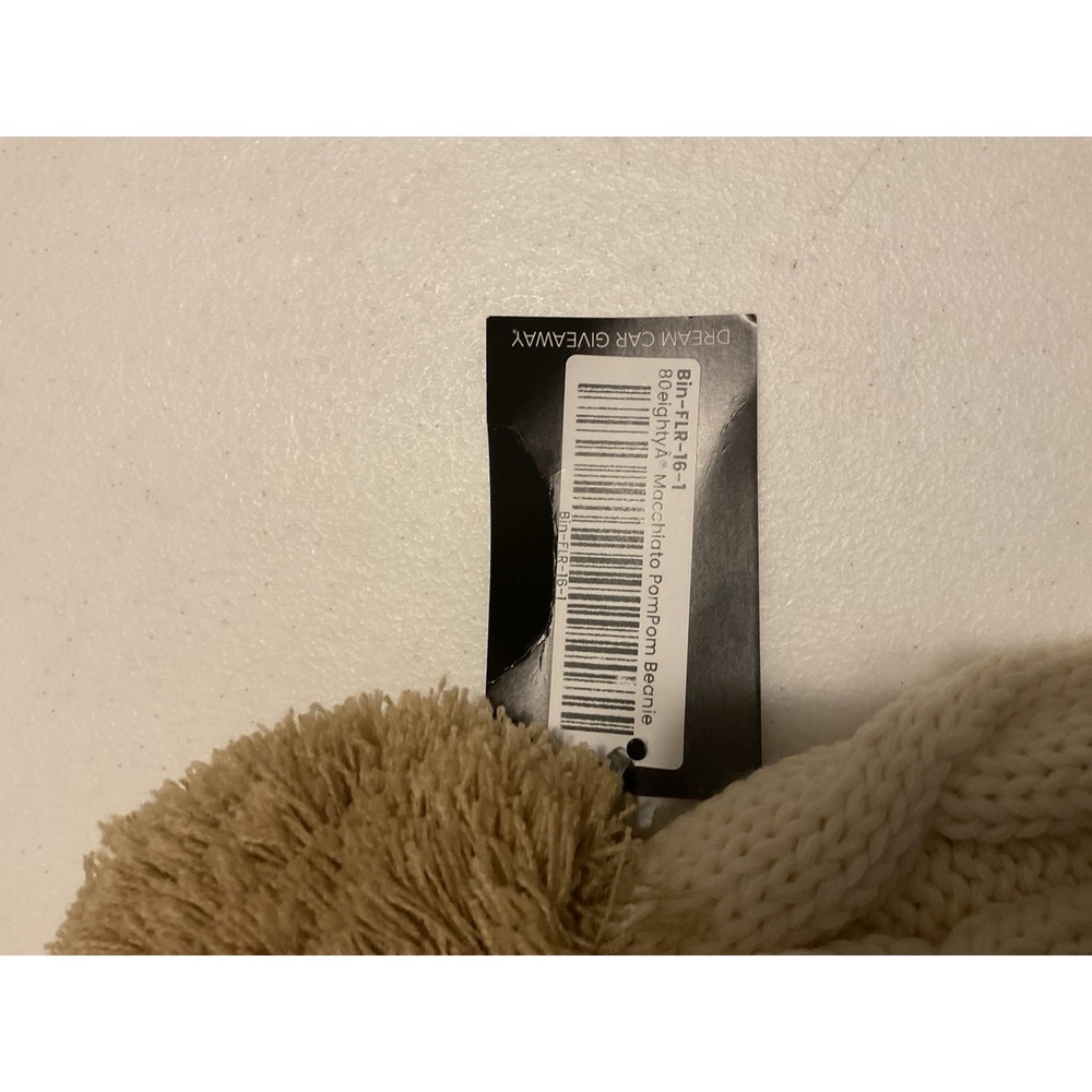 80EIGHTY Macchiato Pom Pom Beanie NEW WITH TAGS - Picture 3 of 4